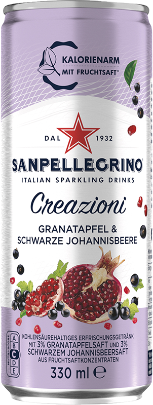 SANPELLEGRINO - Creazioni Granatapfel & Schwarze Johannisbeere