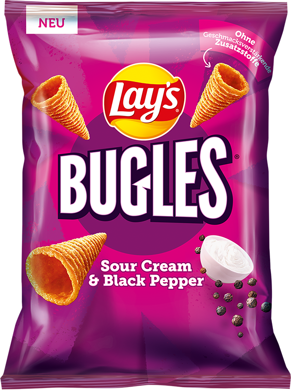 Lay´s - Bugles Sour Cream & Black Pepper