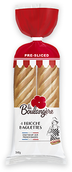 La Boulangère, Plain Brioche Baguettes 4pk