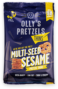 Olly's Pretzel Thins, Multi-Seed Sesame